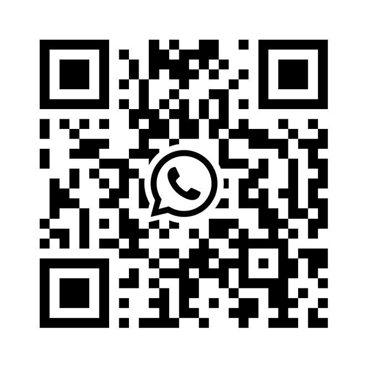 QR code to message us on WhatsApp